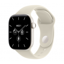Apple Watch Series 12 42 mm Pearl White Ceramic, Sport Band (Sand)
